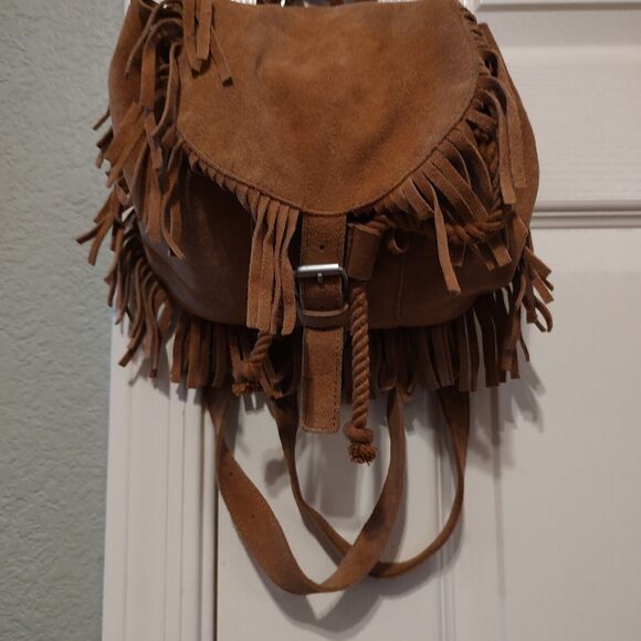 Enjoy Little Things Bags Suede Backpack Boho Western Native Bohemian Style CUTE! - Picture 1 of 12